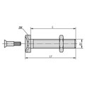 Produktbild von KIPP - GEWINDESPINDEL FÜR STELLFÜßE D1=M08X25 EDELSTAHL, ECO L1=29,5