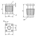 Produktbild von KIPP - GERÄTEFUß HÖHENVERSTELLBAR, D=40, H=45-65, H1=45-65, THERMOPLAST, KOMP:S