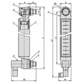 Produktbild von KIPP - ÖLSTANDSANZEIGER M.ELEKTR.TEMPERATURÜBERW., NORMALLY CLOSED M12 526,6X30