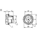 Produktbild von KIPP - ÖLSCHAUGLAS D1=M22X1,5, D=28, FORM:B MIT REFLEKTOR, THERMOPLAST