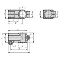 Produktbild von KIPP - ROHRVERBINDER T-STÜCK, FÜR RUNDROHRE, FORM:A, ALUMINIUM, KOMP:STAHL, A=1