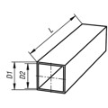 Produktbild von KIPP - VIERKANTROHR D1=30±0,2, L=1000, ALUMINIUM EN AW-6060 ELOXIERT