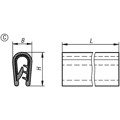 Produktbild von KIPP - KANTENSCHUTZPROFIL OHNE DICHTUNG 5000X11X15,8, FORM:C, PVC SCHWARZ