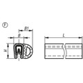 Produktbild von KIPP - KANTENSCHUTZ-DICHTPROFIL 20000X7X10, FORM:F, PVC SCHWARZ, KOMP:EPDM L=20