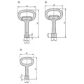 Produktbild von KIPP - STECKSCHLÜSSEL DOPPELBART 5 mm, FORM:A ZINK