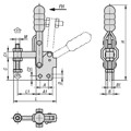 Produktbild von KIPP - SCHNELLSPANNER, FUß SENKRECHT, STANDARD, F1=5400, FESTE ANDRUCKSPINDEL M