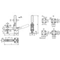 Produktbild von KIPP - SCHNELLSPANNER VERTIKAL STANDARD, FUß WAAGRECHT F2=7000, VERSTELLB. ANDR