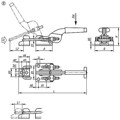 Produktbild von KIPP - BÜGELSPANNER HORIZONTAL, STANDARD MIT GEGENHALTER, FORM:B, F1=7000, EDEL