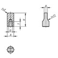 Produktbild von KIPP - FLÜGELMUTTER SCHMAL D=M04 4,5X20, A=9 EDELSTAHL 1.4404, POLIERT