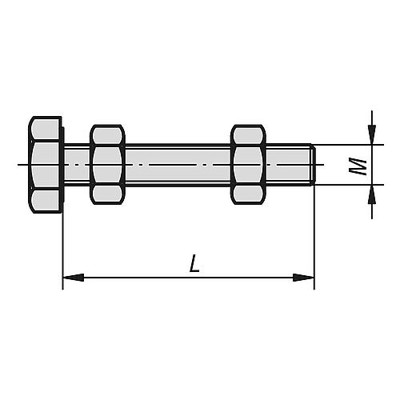 Produktbild von KIPP - ANDRUCKSPINDEL STARR, M04, L=25, FORM:A, STAHL