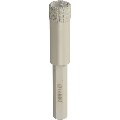 Produktbild von KLINGSPOR - Bohrkronen DB 600 F, 14 x 40mm, geschlossener Rand 1/4" Sechskant, 
