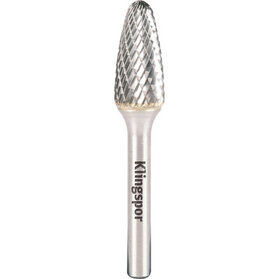 Produktbild von KLINGSPOR - Hartmetallfräser HF 100 F, 9,6 x 19 x 6mm grobe Einfachverzahnung, 