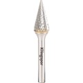 Produktbild von KLINGSPOR - Hartmetallfräser HF 100 M, 9,6 x 16 x 6mm Kreuzverzahnung, 1 Stück