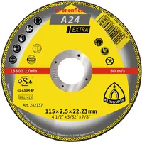 Produktbild von KLINGSPOR - Trennscheibe A 24 EX, 115 x 2,5 x 22,23mm gerade, 1 Stück