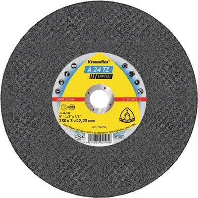 Produktbild von KLINGSPOR - Trennscheibe A 24 TZ, 230 x 3 x 22,23mm gerade, 1 Stück