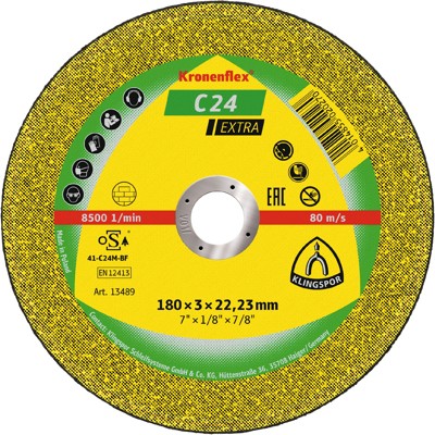 Produktbild von KLINGSPOR - Trennscheibe C24 Extra 115x2,5mm gekr.