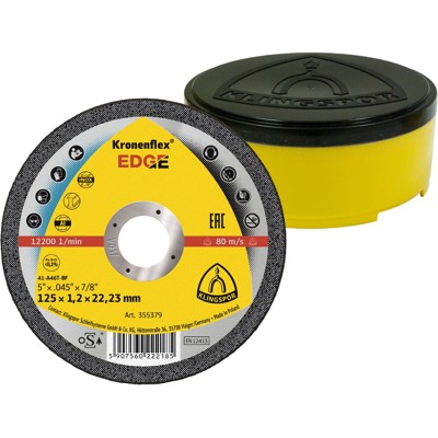 Produktbild von KLINGSPOR - EDGE Trennscheibe, 125 x 1,2 x 22,23mm gerade, 25 Stück