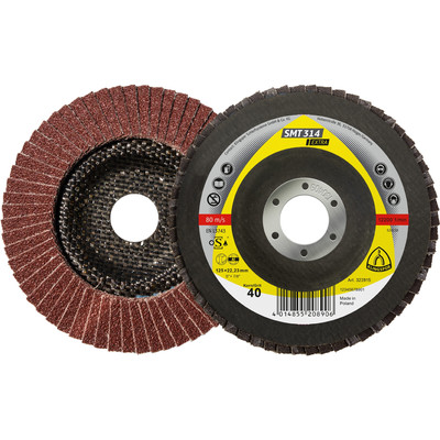 Produktbild von KLINGSPOR - Schleifmopteller SMT 314, 125 x 22,23mm Korn 120 gewölbt, 1 Stück