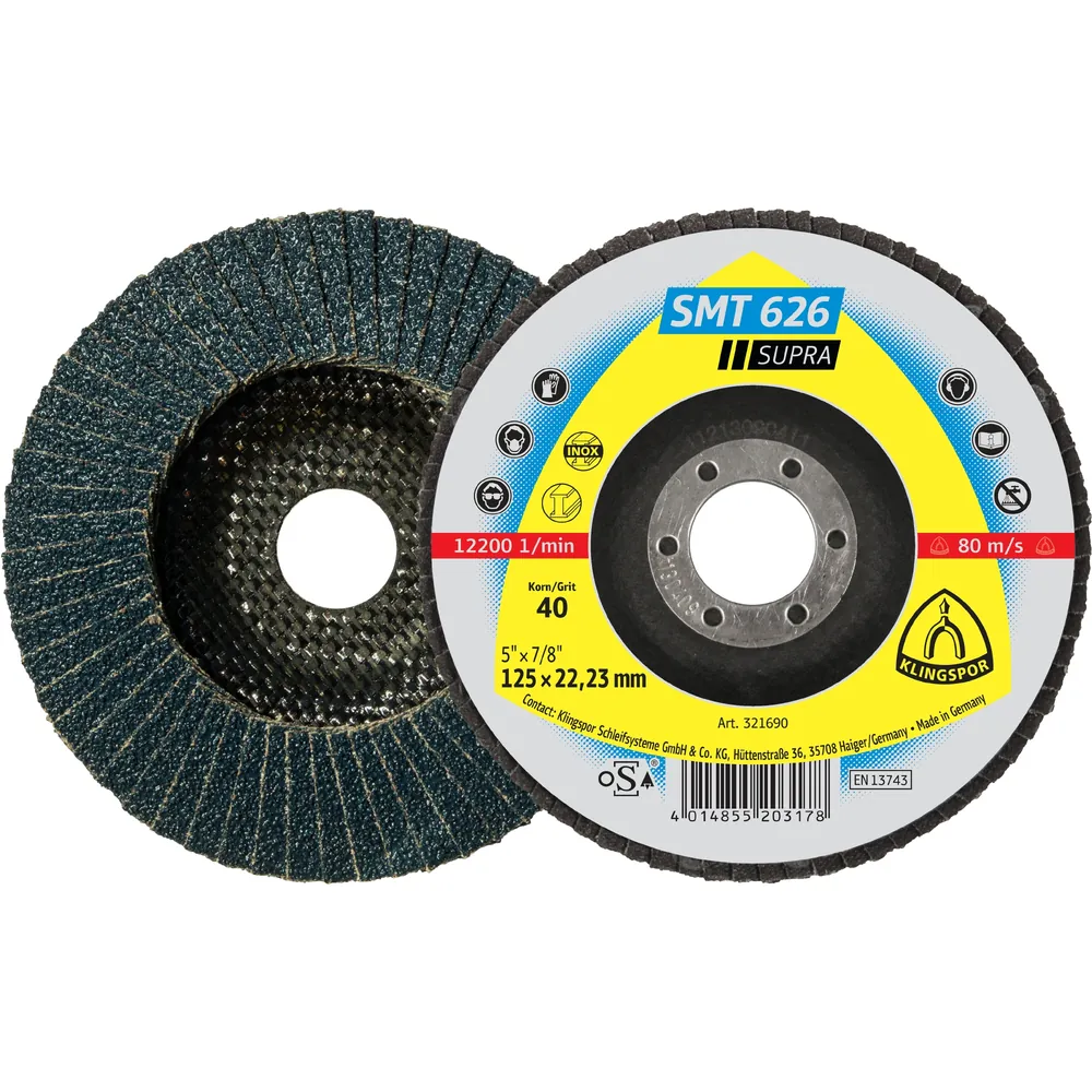 KLINGSPOR SMT 626 Schleifmopteller, gewölbt Produktbild img1 L