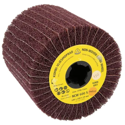 Produktbild von KLINGSPOR - Kombi-Vliesmoprad NCW 600 S, 100 x 50 x 19mm Korn 80 Coarse, 3 Stüc
