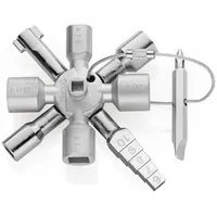 KNIPEX TwinKey®, der universellste aller Schaltschrankschlüssel 92 mm 001101 Produktbild