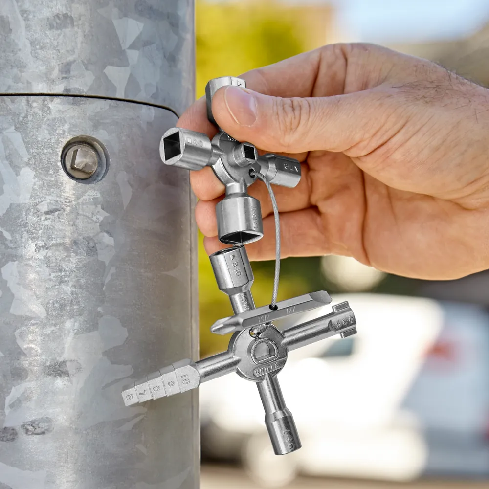 KNIPEX TwinKey®, der universellste aller Schaltschrankschlüssel 92 mm 001101 Produktbild img13 L