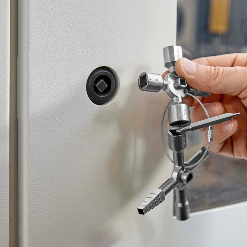 KNIPEX TwinKey®, der universellste aller Schaltschrankschlüssel 92 mm 001101 Produktbild img5 L