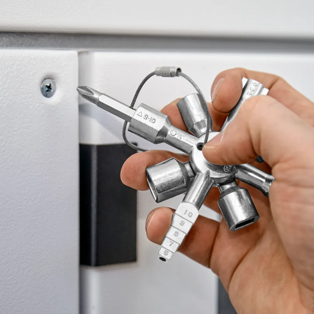 KNIPEX TwinKey®, der universellste aller Schaltschrankschlüssel 92 mm 001101 Produktbild img7 L
