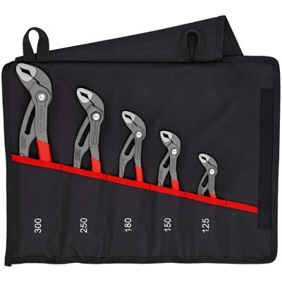 Produktbild von KNIPEX® - Wasserpumpenzangen-Set Cobra® 00 19 55 S5 5-teilig Rolltasche