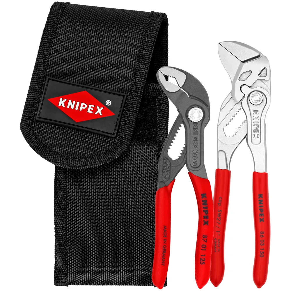 KNIPEX Mini-Zangenset in Werkzeuggürteltasche 2-teilig Produktbild img1 L