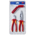 Produktbild von KNIPEX® - 00 31 30 BK V01 Elektro-Installationsset 340mm