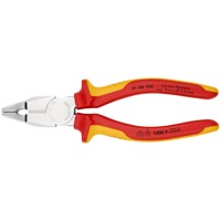 Produktbild von KNIPEX® - Kombizange 01 06 190 verchromt Mehrkomponenten VDE isoliert 190mm