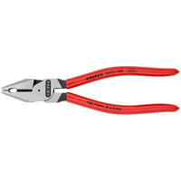 Produktbild von KNIPEX® - Kraft-Kombizange 02 01 180 poliert kunststoffüberzogen 180mm