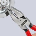 Produktbild von KNIPEX® - Kraft-Kombizange 02 02 225 T poliert Mehrkomponenten mit Öse 225mm