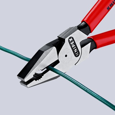 Produktbild von KNIPEX® - Kraft-Kombizange 02 02 225 T poliert Mehrkomponenten mit Öse 225mm