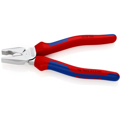 Produktbild von KNIPEX® - Kraft-Kombizange 02 05 200 verchromt Mehrkomponenten 200mm