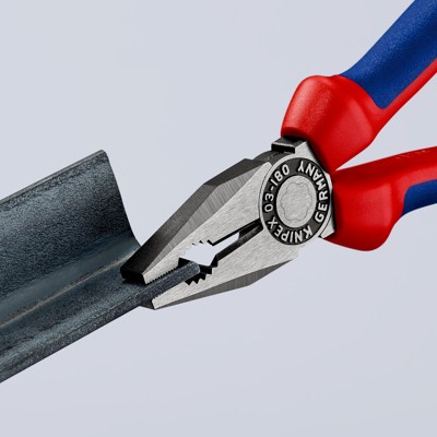 Produktbild von KNIPEX® - Kombizange 03 02 180 poliert Mehrkomponenten 180mm