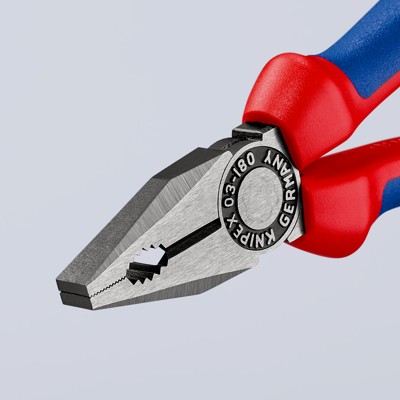 Produktbild von KNIPEX® - Kombizange 03 02 180 poliert Mehrkomponenten 180mm