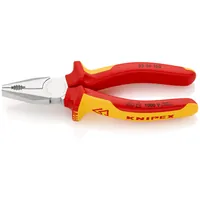 KNIPEX Kombizange isoliert mit Mehrkomponenten-Hüllen, VDE-geprüft verchromt Produktbild