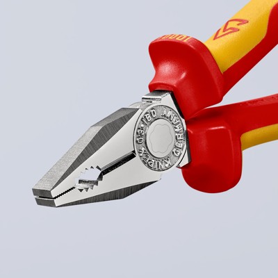 Produktbild von KNIPEX® - Kombizange 03 06 160 verchromt Mehrkomponenten VDE isoliert 160mm