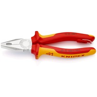 Produktbild von KNIPEX® - Kombizange 03 06 180 T verchromt Mehrkomponenten mit Öse VDE 180mm