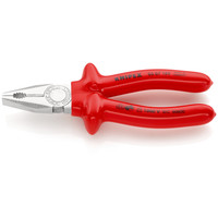 Produktbild von KNIPEX® - Kombizange 03 07 180 verchromt tauchisoliert 180mm