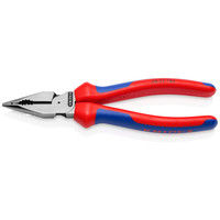 KNIPEX Spitz-Kombizange schwarz atramentiert, mit Mehrkomponenten-Hüllen 188 mm 0822185 Produktbild