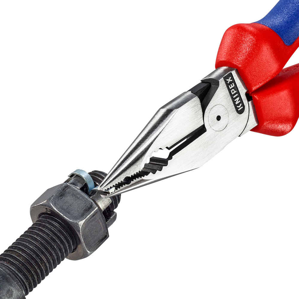 KNIPEX Spitz-Kombizange schwarz atramentiert, mit Mehrkomponenten-Hüllen 188 mm 0822185 Produktbild img3 L