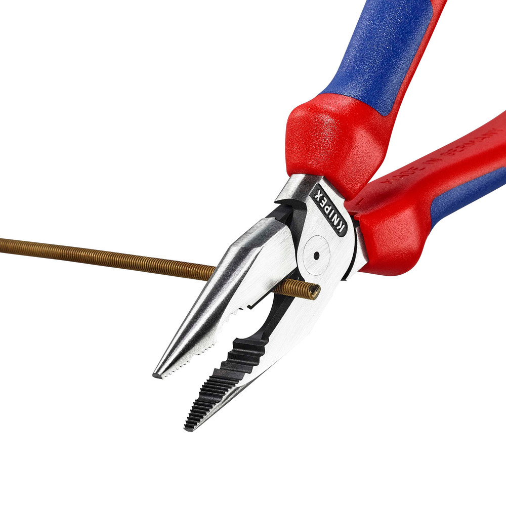 KNIPEX Spitz-Kombizange schwarz atramentiert, mit Mehrkomponenten-Hüllen 188 mm 0822185 Produktbild img4 L