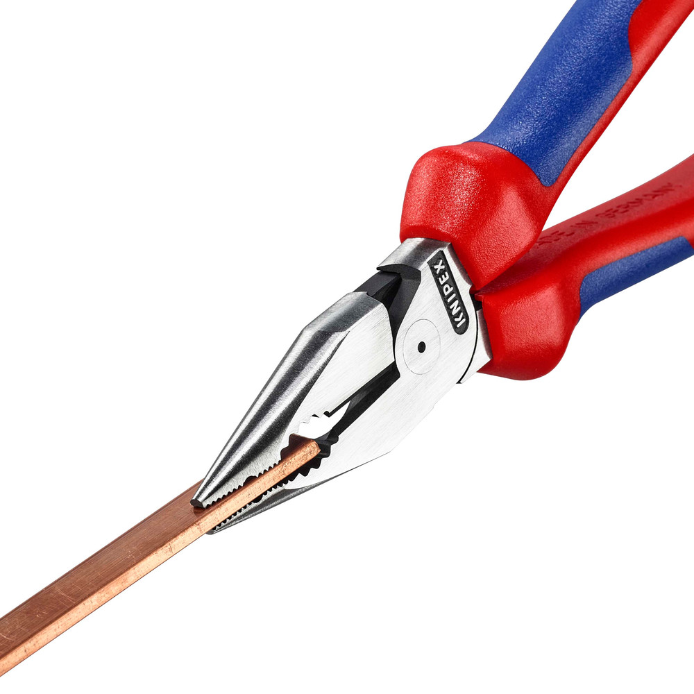 KNIPEX Spitz-Kombizange schwarz atramentiert, mit Mehrkomponenten-Hüllen 188 mm 0822185 Produktbild img5 L