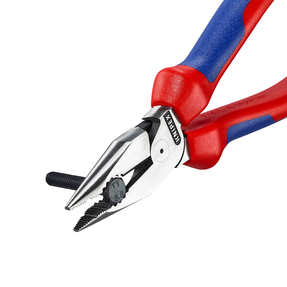 KNIPEX Spitz-Kombizange schwarz atramentiert, mit Mehrkomponenten-Hüllen 188 mm 0822185 Produktbild img6 L