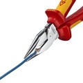 Produktbild von KNIPEX® - Spitz-Kombizange verchromt, isoliert mit Mehrkomponenten-Hüllen, VDE-