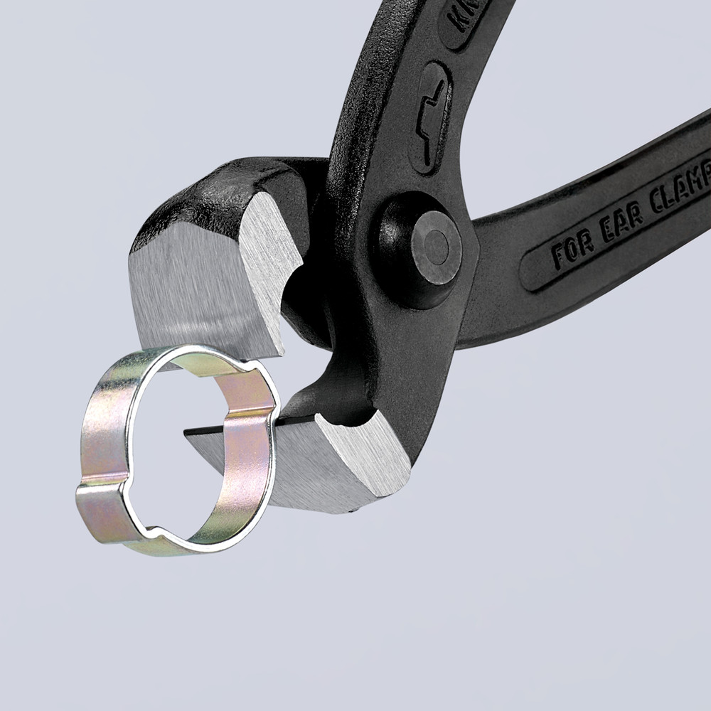 KNIPEX Ohrenklemmenzange 10 98 I220 poliert kunststoffüberzogen 220mm Produktbild img7 L