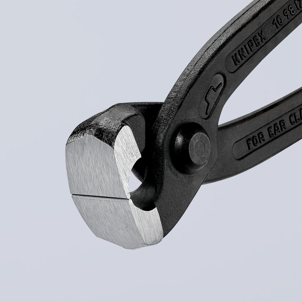 KNIPEX Ohrenklemmenzange 10 98 I220 poliert kunststoffüberzogen 220mm Produktbild img6 L
